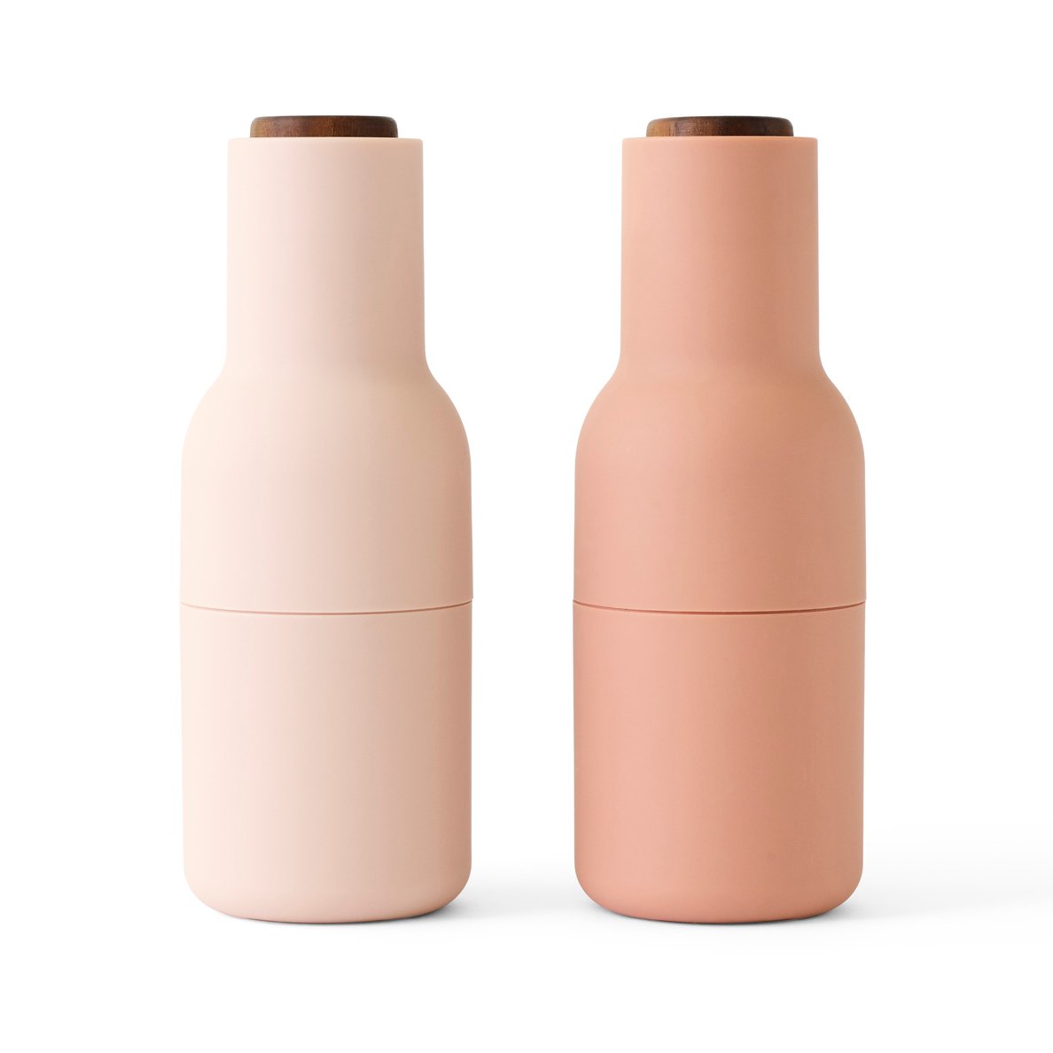 Audo Copenhagen Bottle Grinder maustemylly 2 kpl Nudes (kansi pähkinäpuuta)