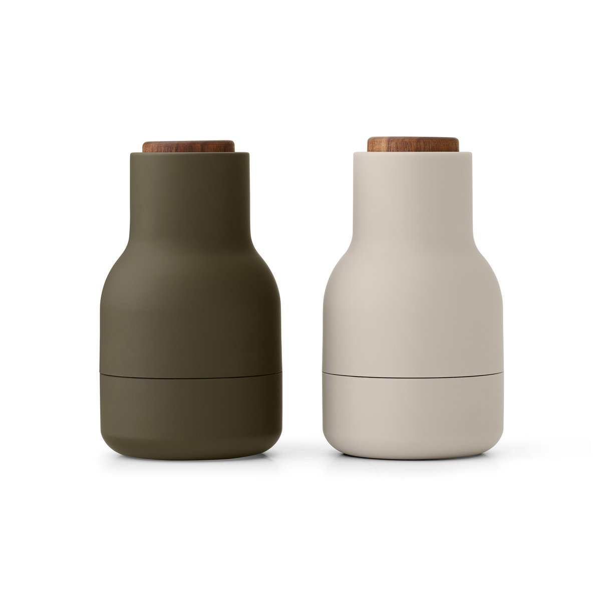 Audo Copenhagen Bottle Grinder -maustemylly Small 2-pakkaus Hunting green-beige-saksanpähkinä