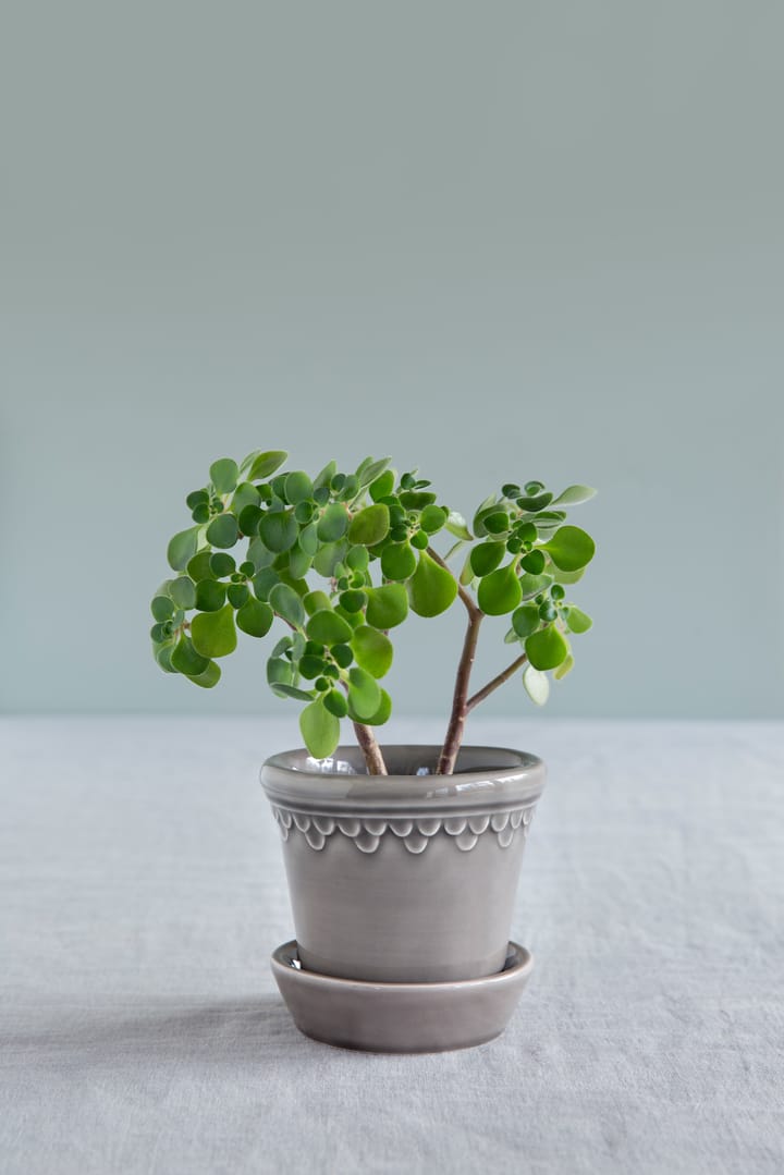 Copenhagen ruukku lasitettu Ø10 cm, Grey Bergs Potter