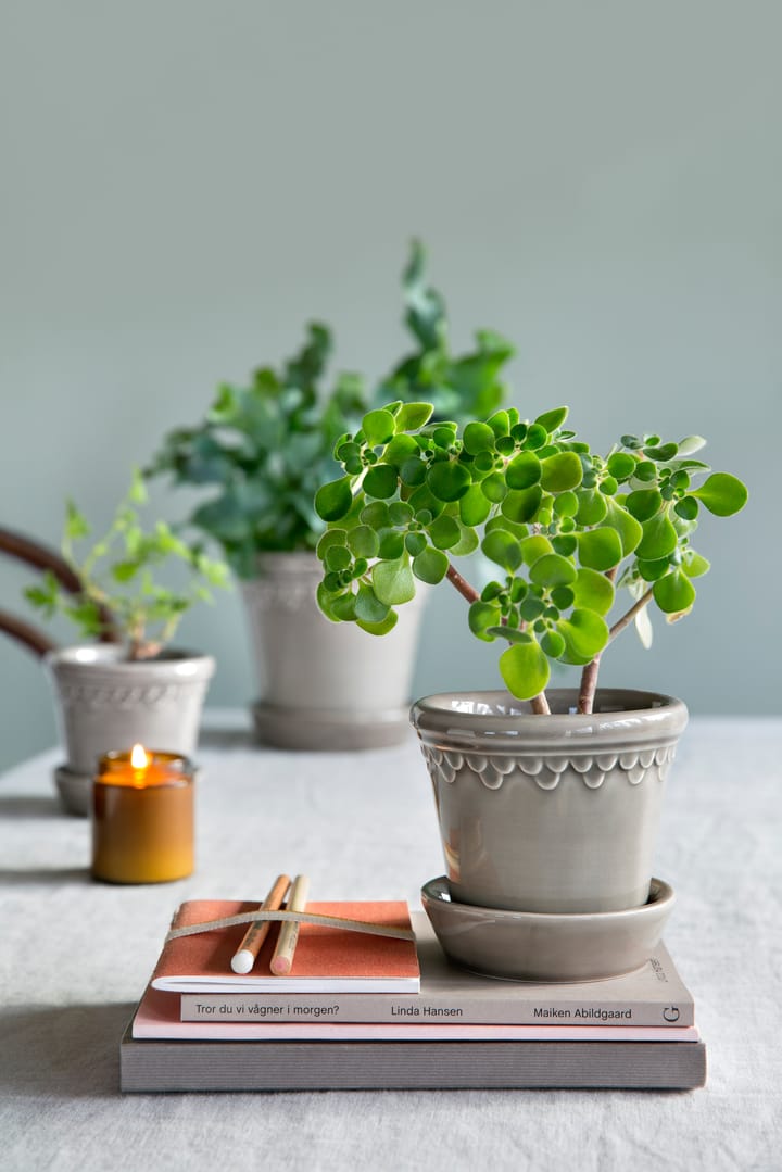 Copenhagen ruukku lasitettu Ø12 cm, Grey Bergs Potter