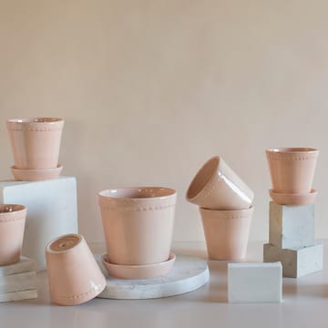 Helena ruukku lasitettu Ø12 cm - Quartz rose - Bergs Potter