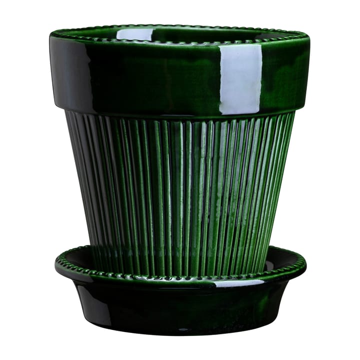 Simona ruukku lasitettu Ø 12 cm, Green Bergs Potter