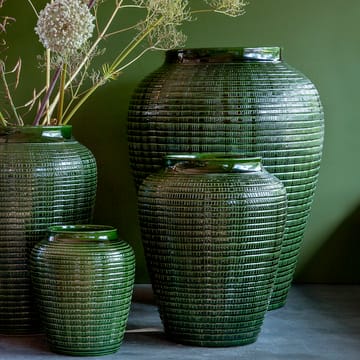 Willow maljakko lasitettu 35 cm - Green emerald - Bergs Potter