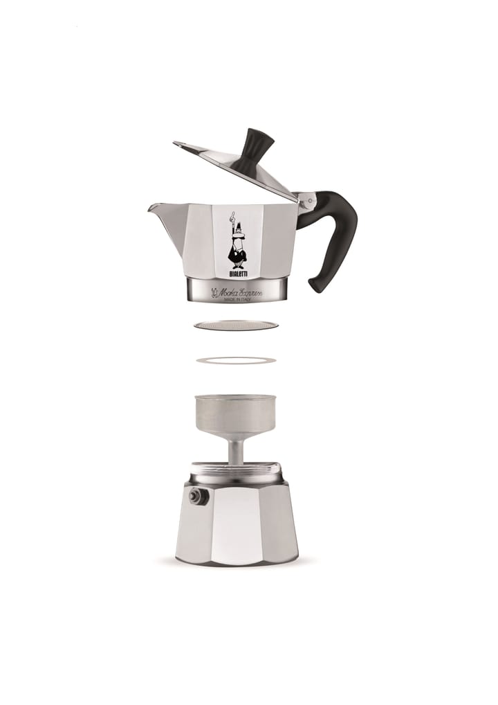 Moka kahvinkeitin 3 kuppia, Silver Bialetti