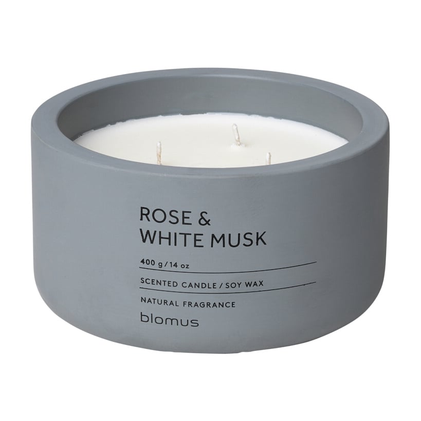 blomus Fraga tuoksukynttilä 25 tuntia Rose & White Musk-Flintstone