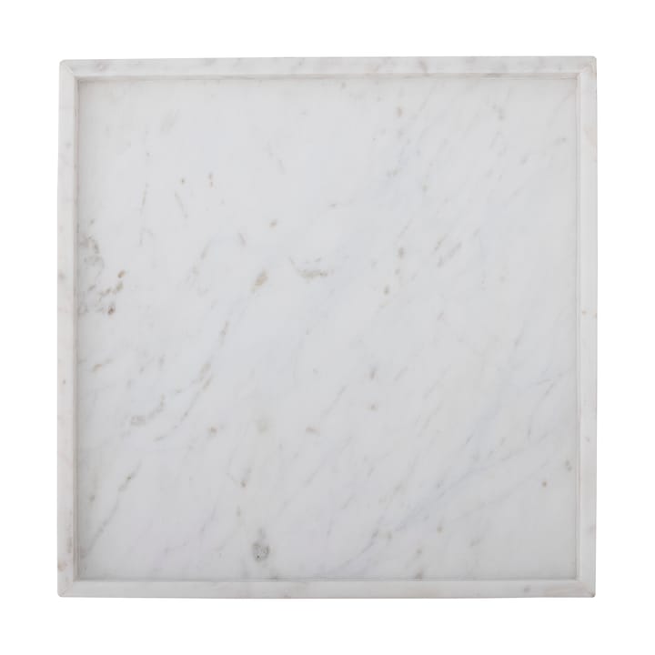 Majsa koristetarjotin 35x35 cm, White marble Bloomingville