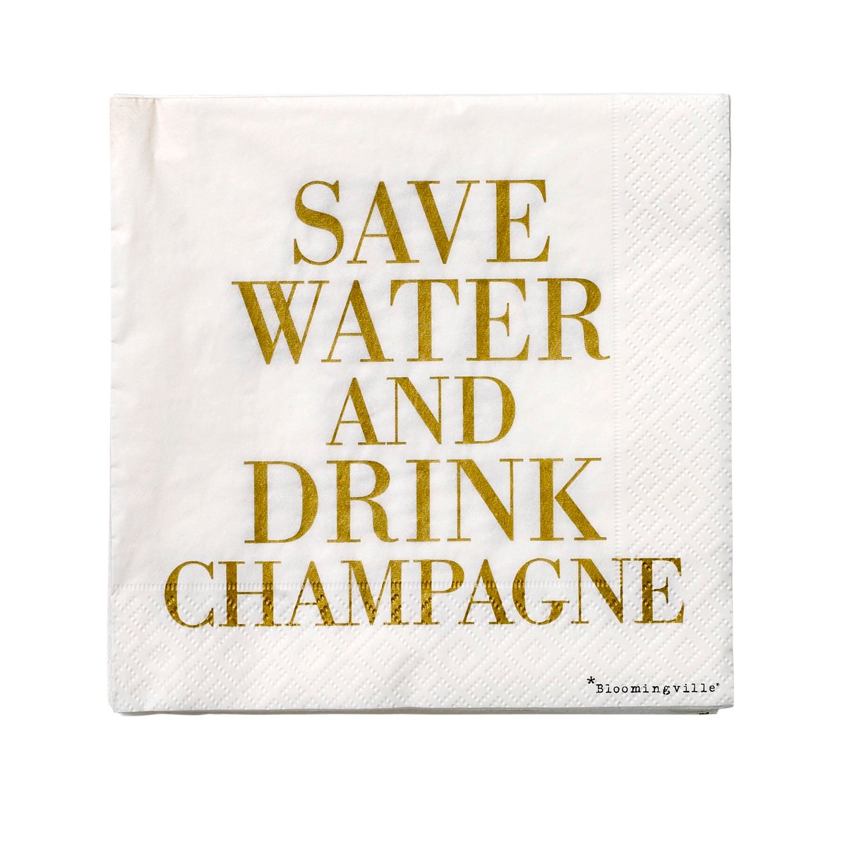 Bloomingville Save water -lautasliina 20-pakkaus 33×33 cm