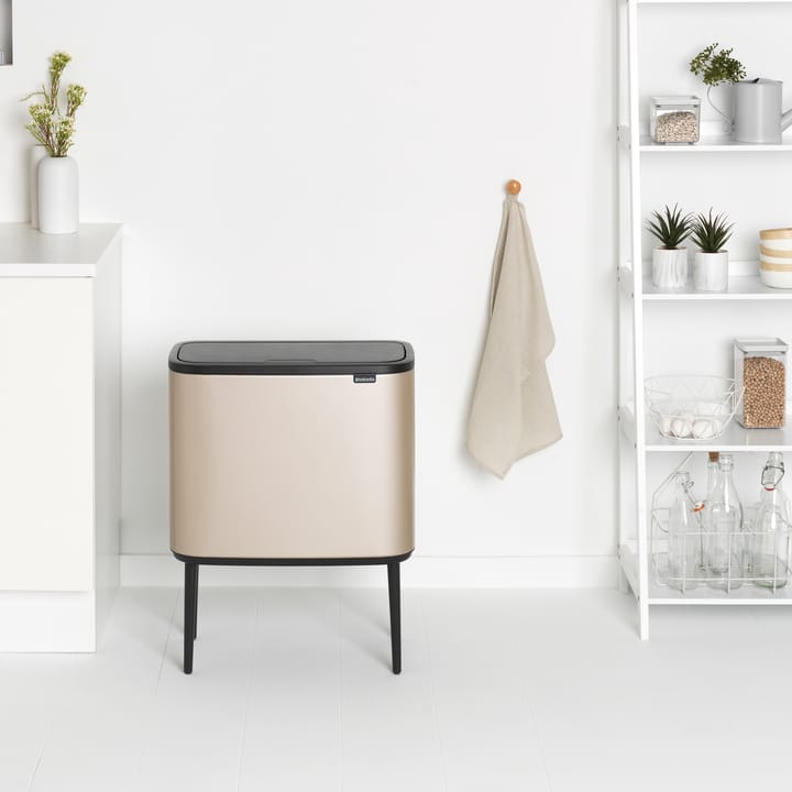 Bo touch bin 11+23 litraa, Metallic Gold Brabantia