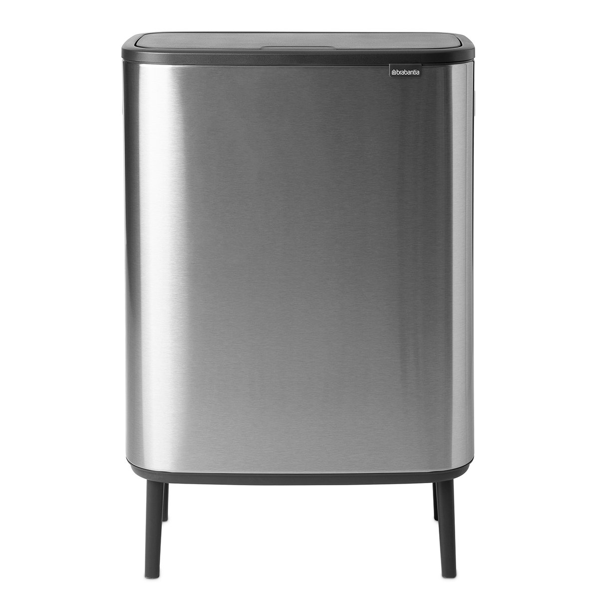 Brabantia Bo touch bin high 60 L Matta harjattu teräs