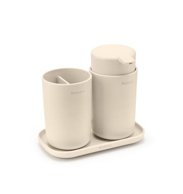 Brabantia ReNew käsienpesuallassetti, 3 osaa - Soft Beige - Brabantia