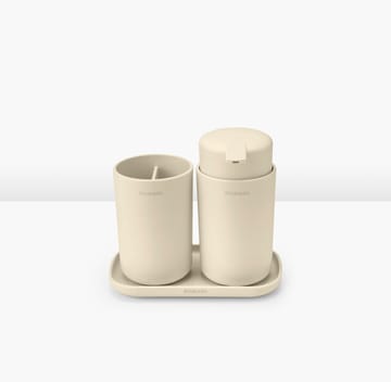 Brabantia ReNew käsienpesuallassetti, 3 osaa - Soft Beige - Brabantia