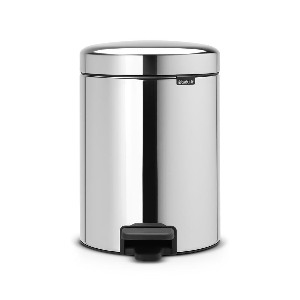 Brabantia New Icon poljinroskis 5 litraa brilliant steel (kiiltävä teräs)