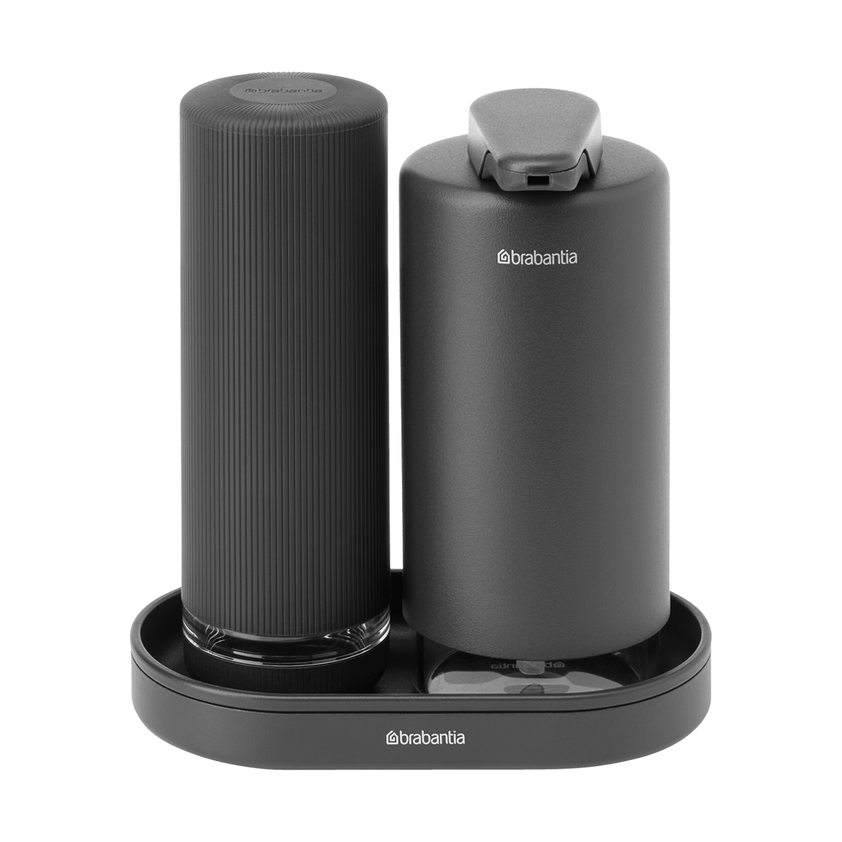 Brabantia SinkStyle saippuapumppu/astianpesuaineen annostelija setti Mineral Infinite Grey