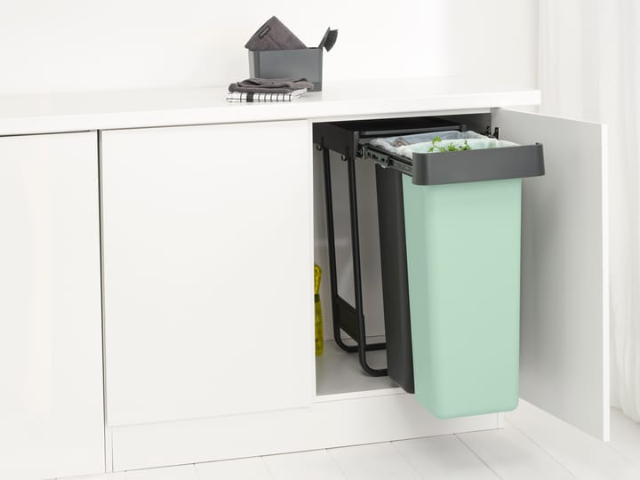 Sort&Go Sisäänrakennettavat ämpärit, 2x30 L, Tummanharmaa Brabantia