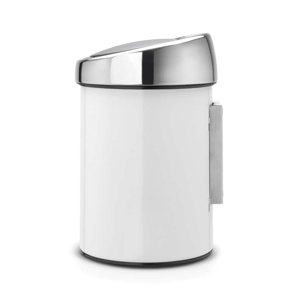 Brabantia Touch Bin (seinälle) muovi sisäastia 3 L Valkea