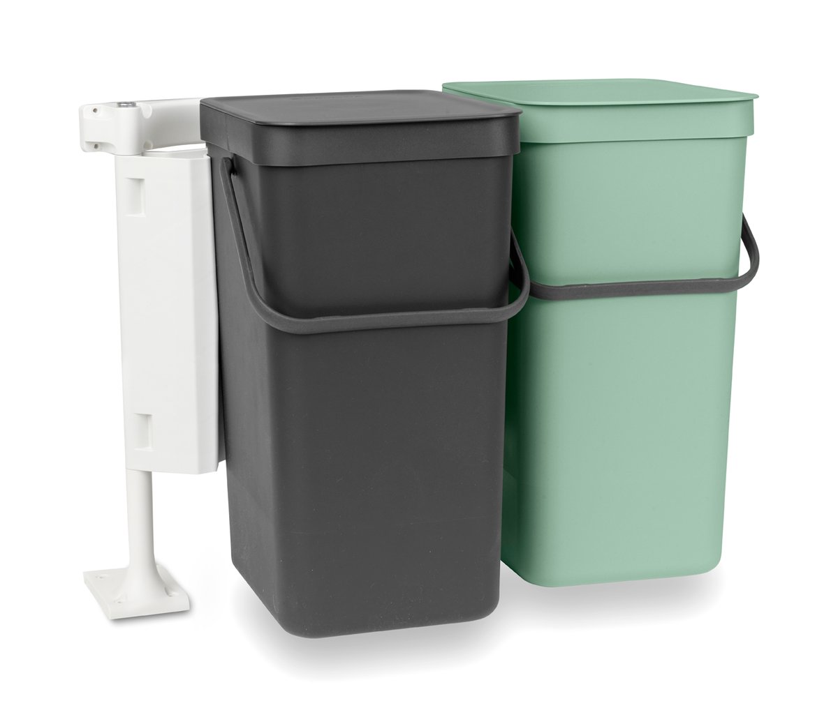 Brabantia Upotettava järjestelmä Sort & Go 2x16L Tummanharmaa & jade green