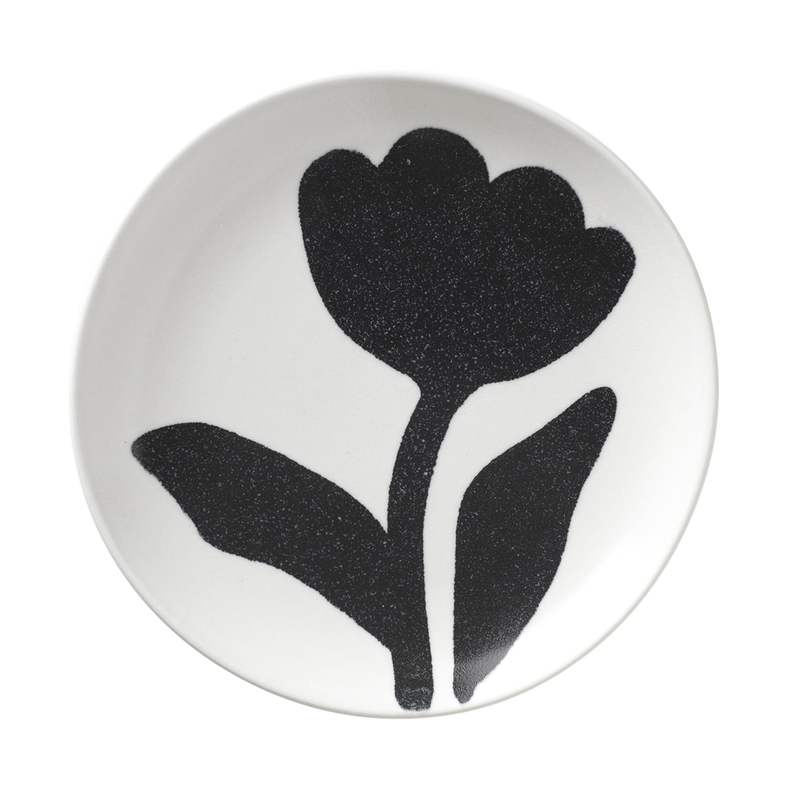 Broste Copenhagen Flora lautanen Ø15 cm Black-off white