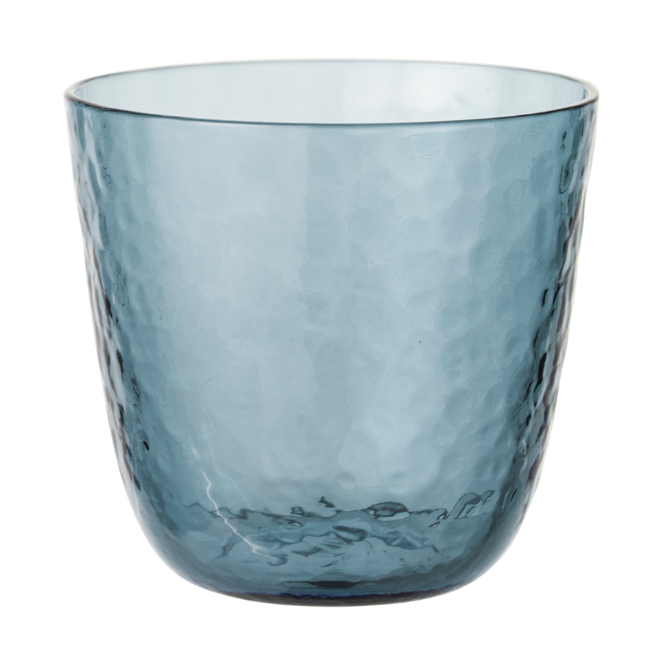 Broste Copenhagen Hammered tumbler 15 cl Sininen