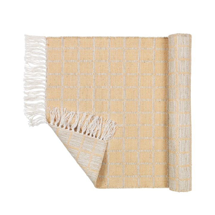 Henny puuvillamatto 70x140 cm, Light grey-yellow Broste Copenhagen