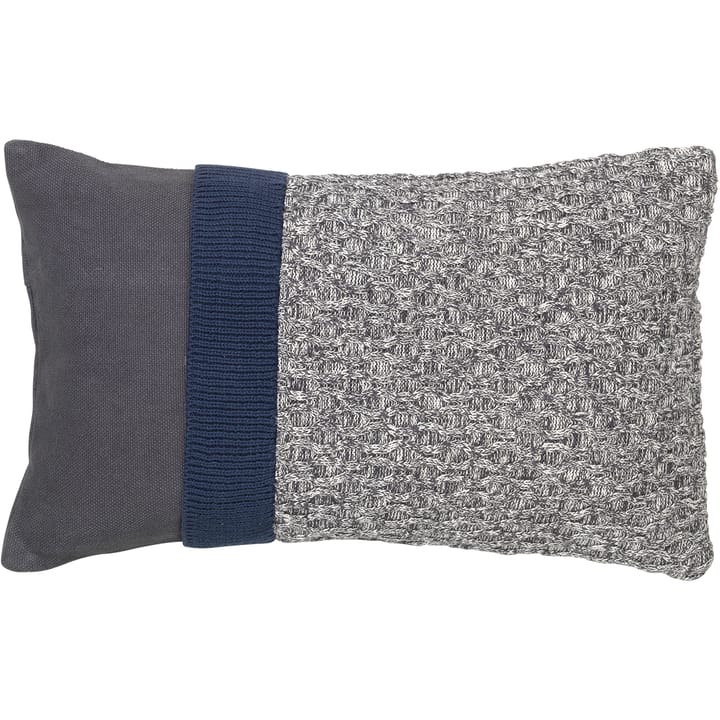 Knit tyynynpäällinen 30 x 50 cm, Dark grey-blue night Broste Copenhagen