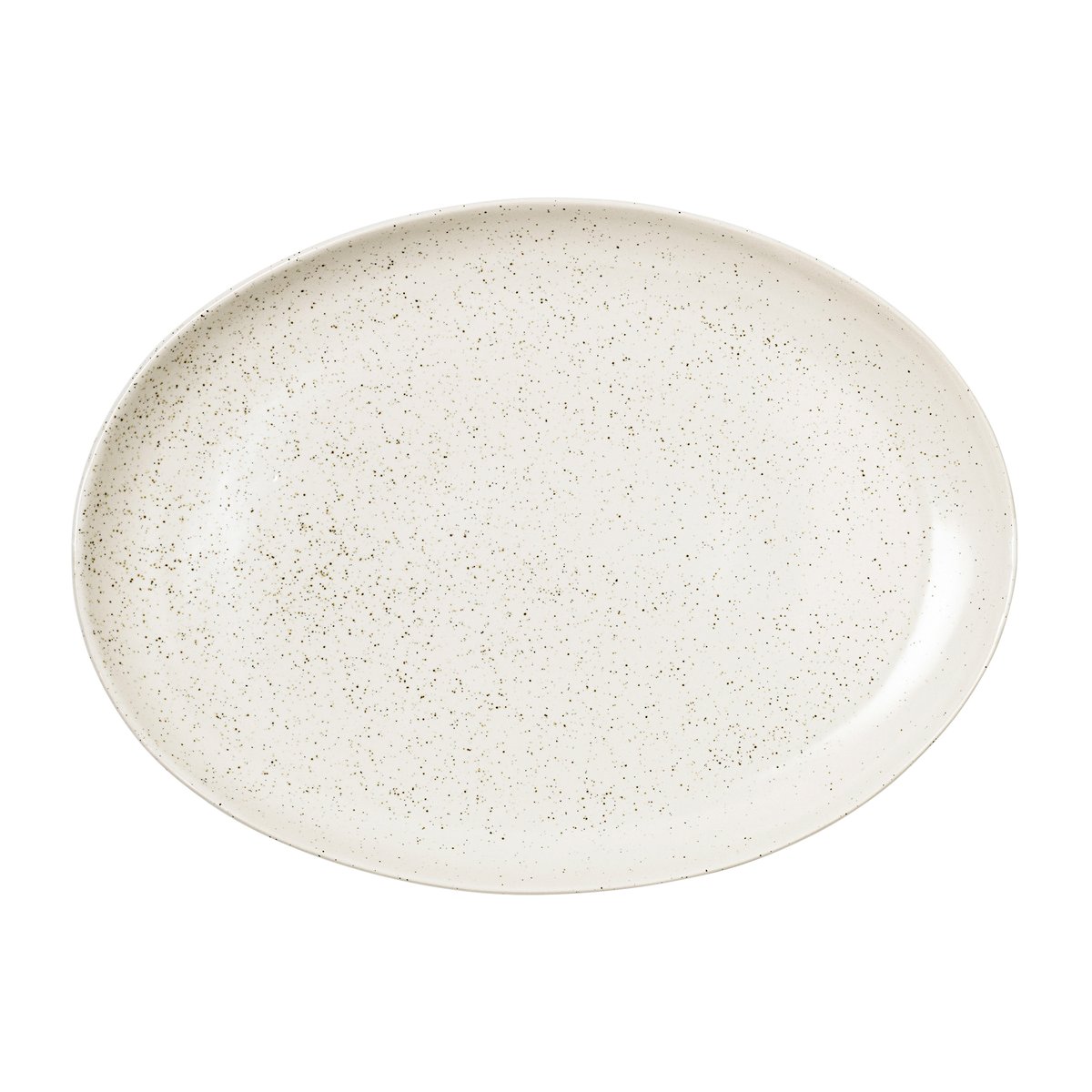 Broste Copenhagen Nordic Vanilla lautanen soikeat 35,5 cm Cream with grains