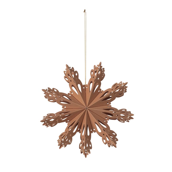 Snowflake joulukoriste Indian tan, Ø15 cm Broste Copenhagen