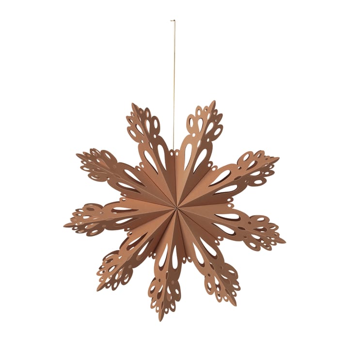 Snowflake joulukoriste Indian tan, Ø30 cm Broste Copenhagen