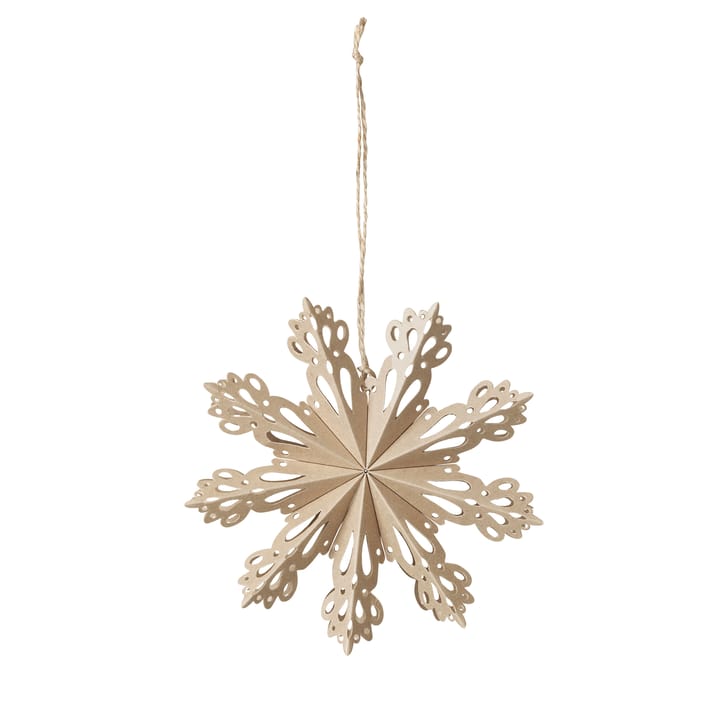 Snowflake joulukoriste natural, Ø 15 cm Broste Copenhagen