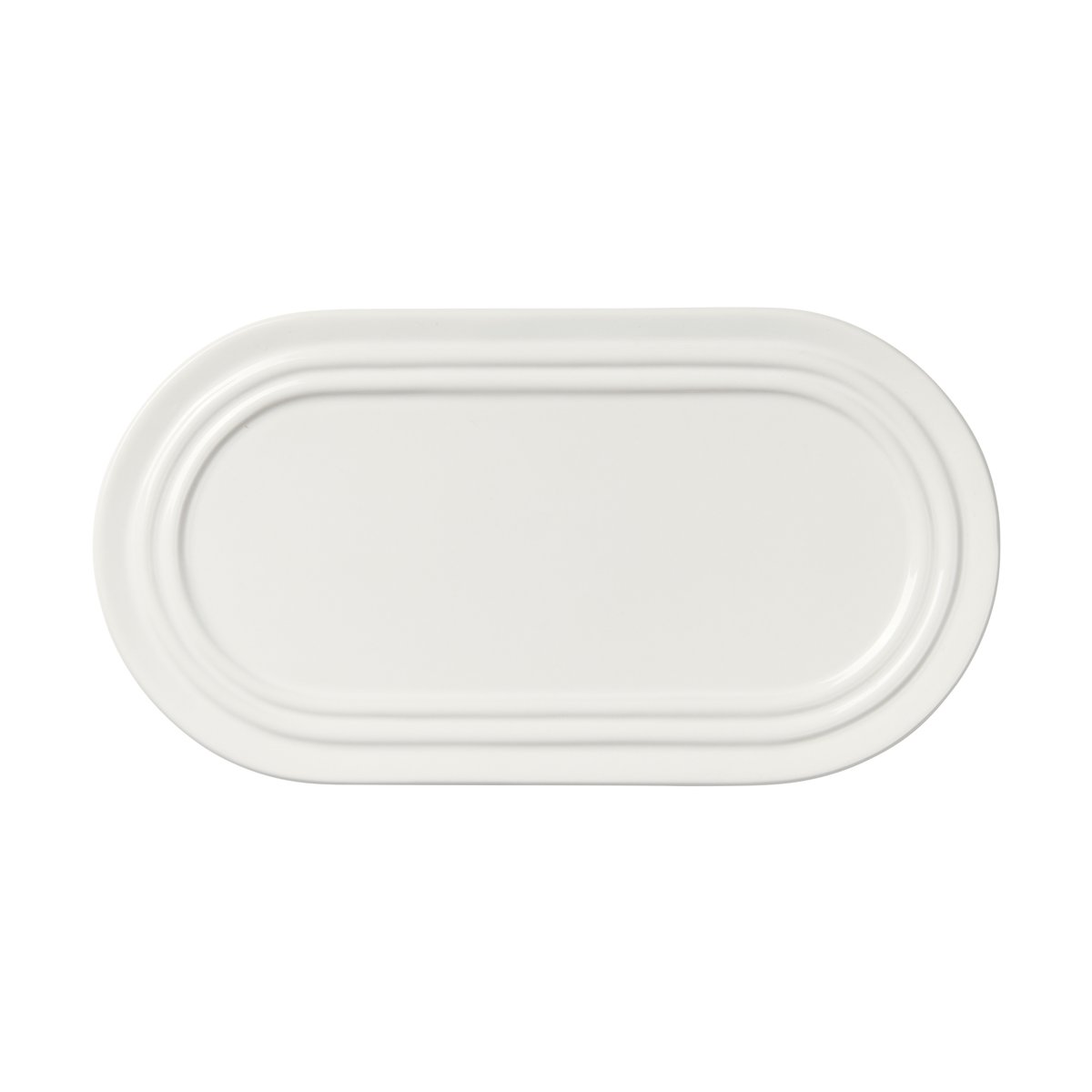 Broste Copenhagen Stevns lautanen soikea 27,5 cm Chalk white