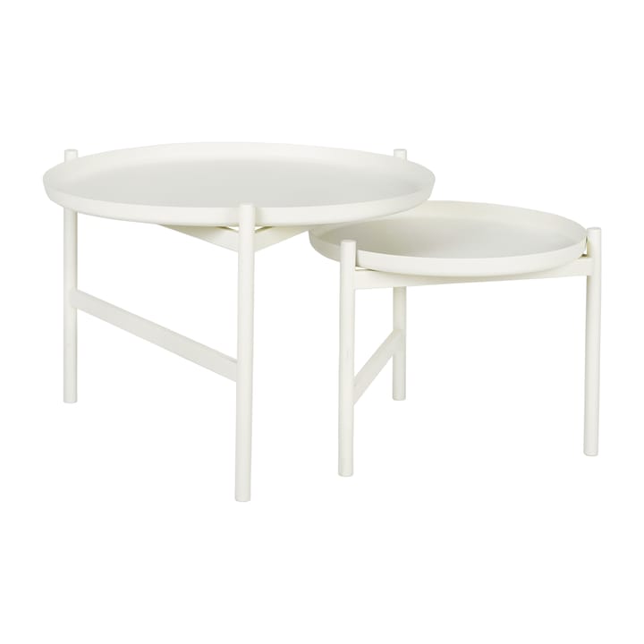 Turner table -sivupöytä Ø 70 cm, White Broste Copenhagen