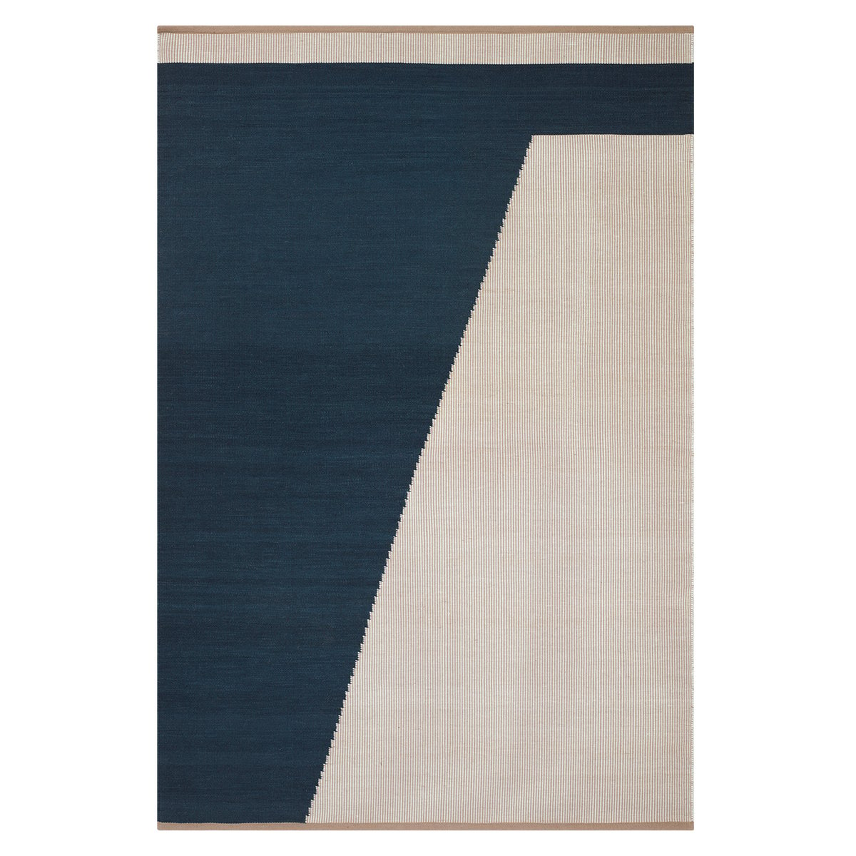 Chhatwal & Jonsson Una villamatto 230 x 320 cm Dark blue-beige-off white