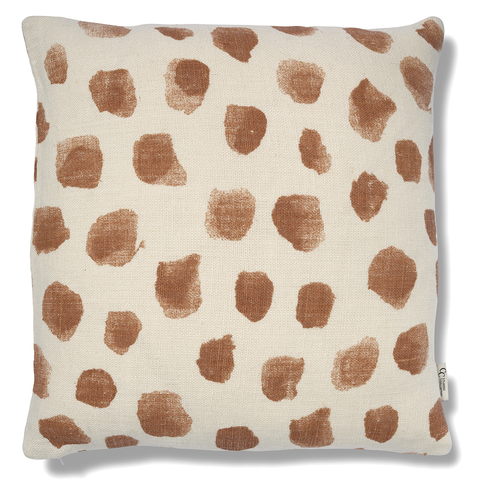 Classic Collection Dotty tyynynpäällinen 50×50 cm Valkoinen-glazed inkivääri