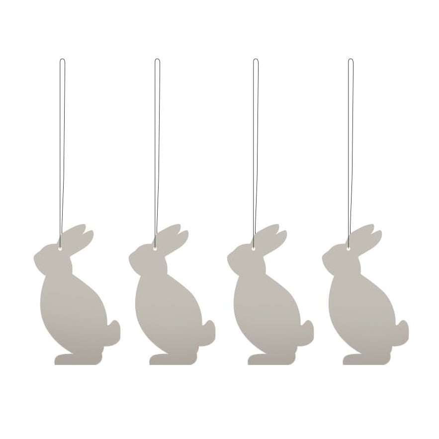 Cooee Design Easter Deco -jänis pääsiäiskoriste 4-pakkaus Hiekka