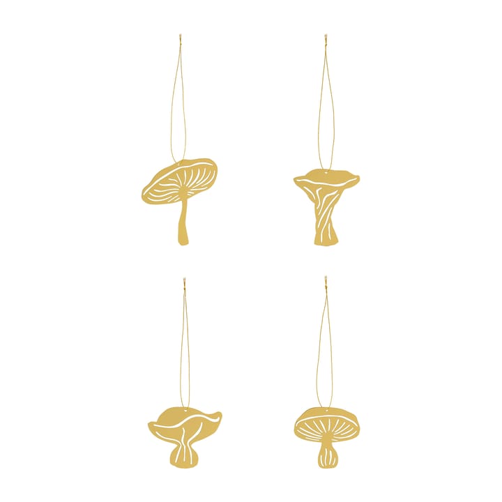 Fungi koristeriipus 4 osaa, Brass Cooee Design