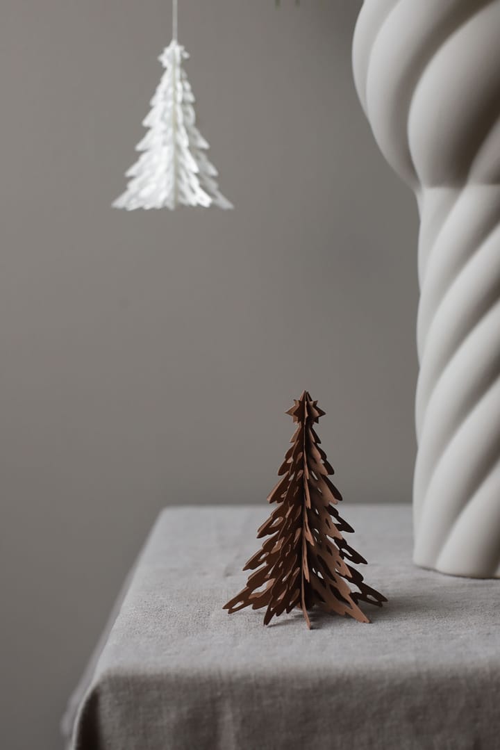 Paper Pinetree koriste ripustettava. 2 kpl, Kahvi Cooee Design