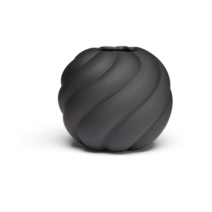 Twist ball vaasi 12 cm - Musta - Cooee Design