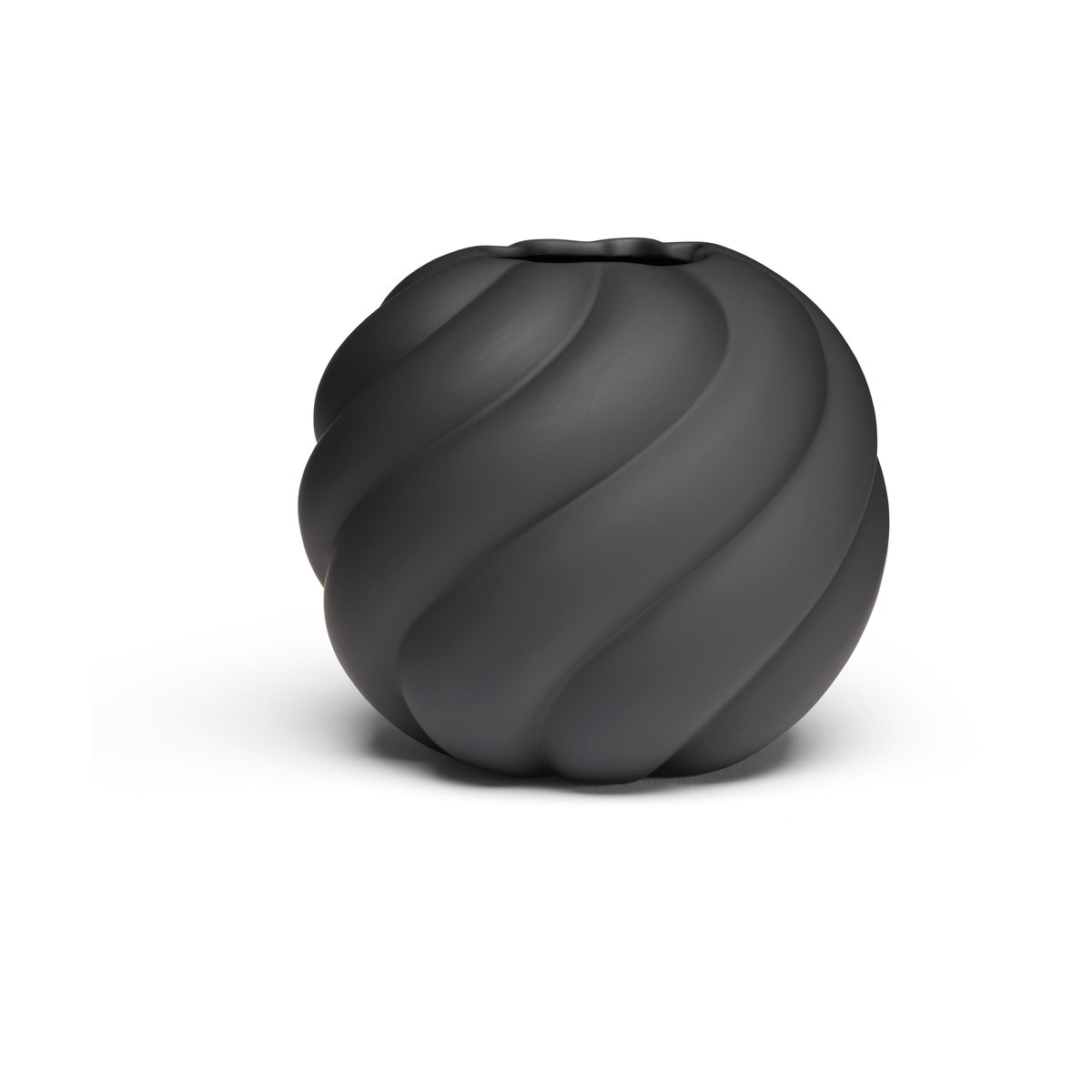 Cooee Design Twist ball vaasi 12 cm Musta