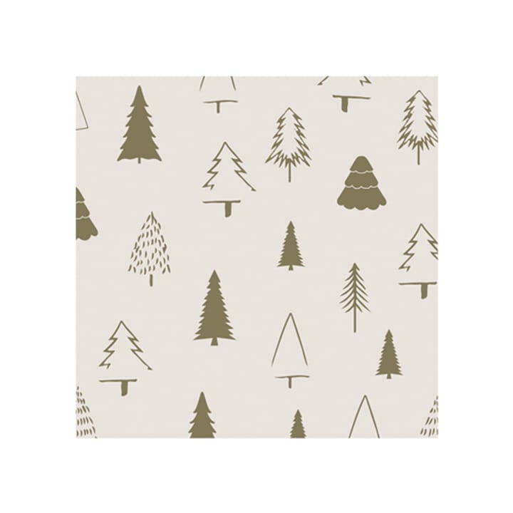 Woods lautasliina 33x33 cm 20-pack, Shell-olive Cooee Design