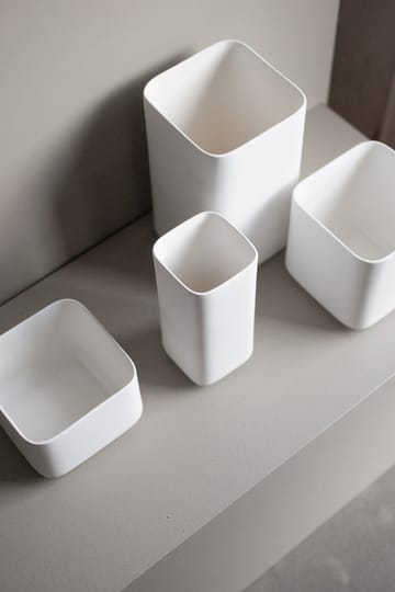 Cube ruukku small Ø 13 cm - Matte white - DBKD