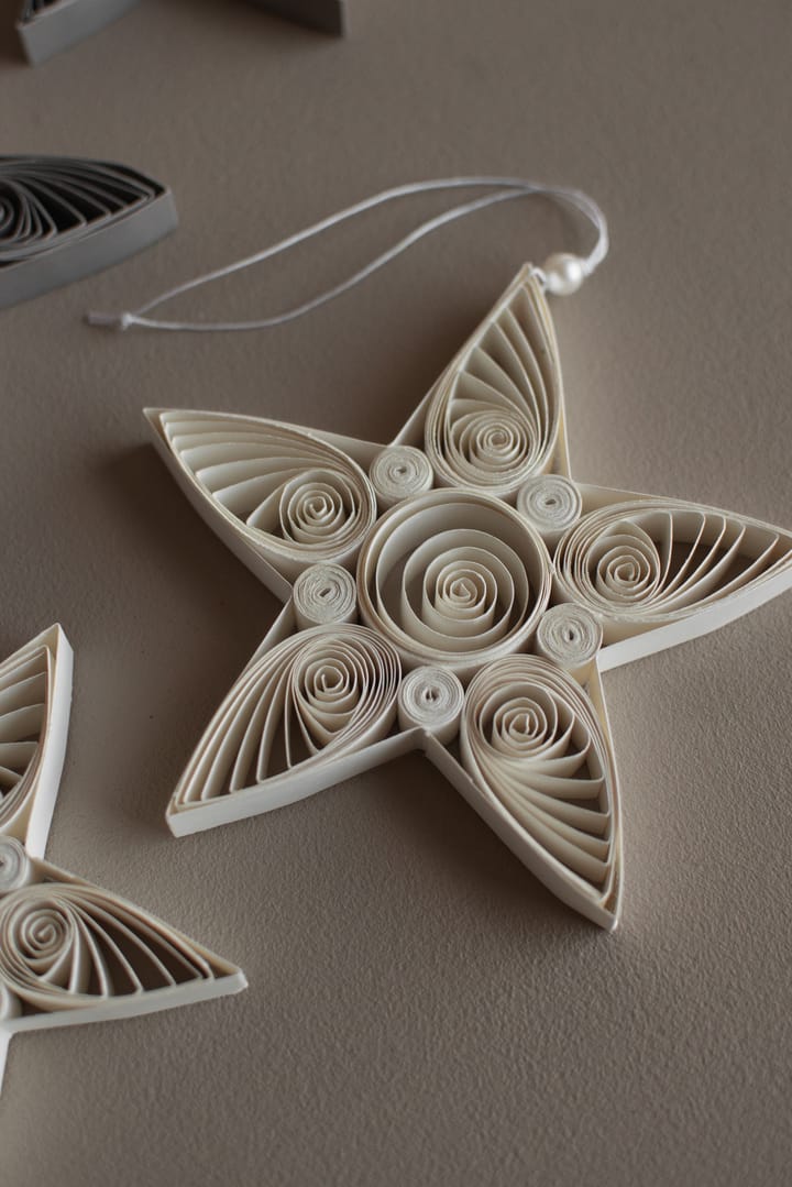 Paper star joulukoriste 10,5 cm, White DBKD