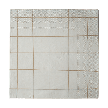 Square paperiservietti 33x33 cm 20-pakkaus - Creme  - DBKD