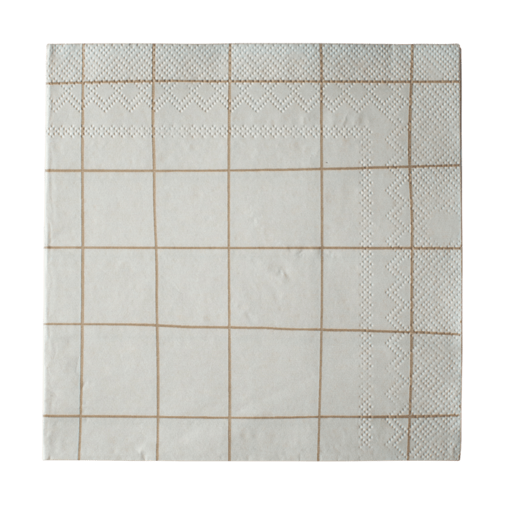 Square paperiservietti 33x33 cm 20-pakkaus - Creme  - DBKD