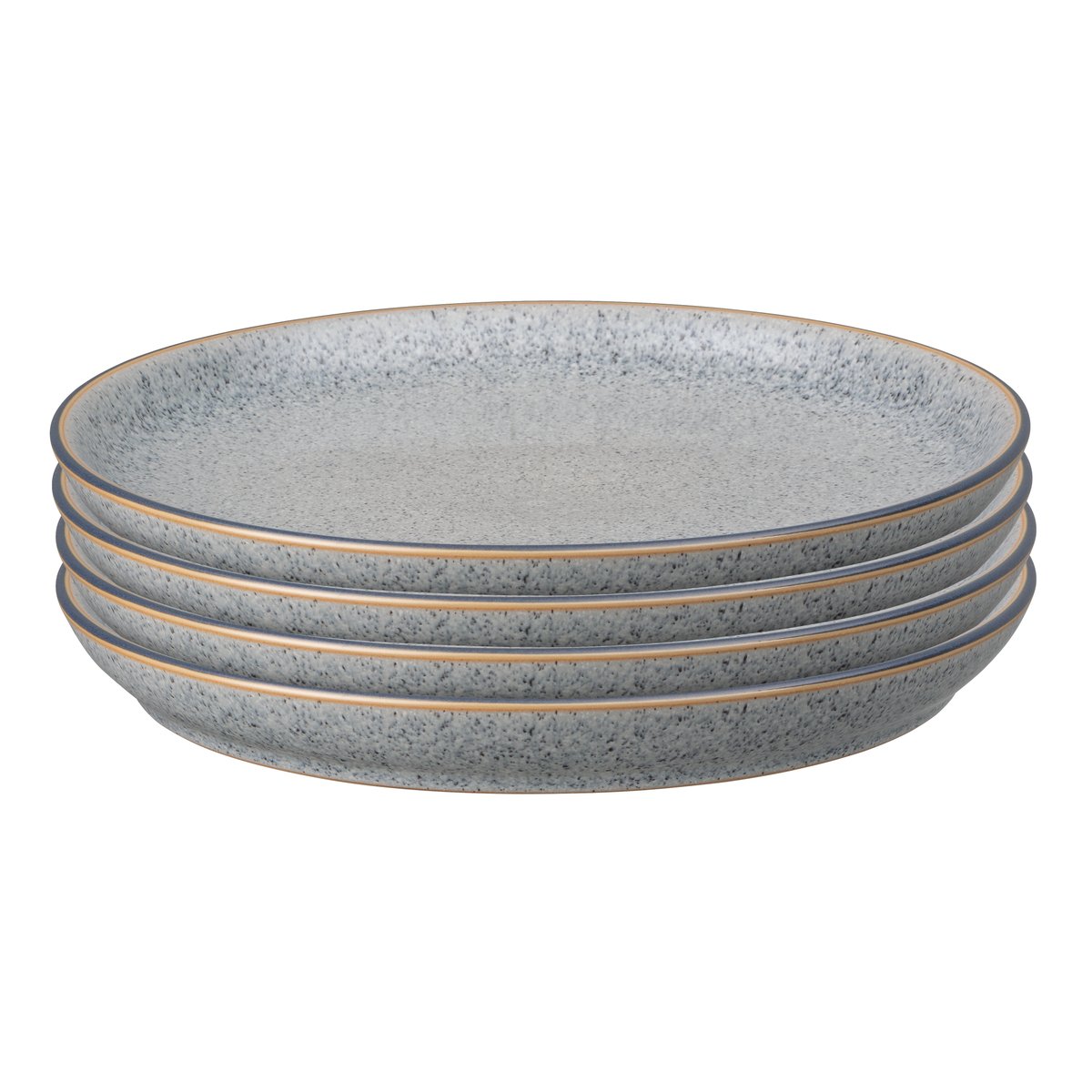 Denby Studio Grey coupe -lautanen 26 cm 4-pakkaus Graniitti