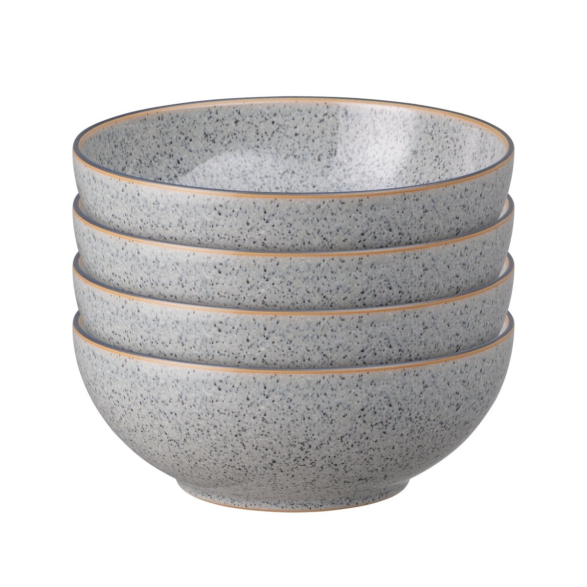 Denby Studio Grey coupe -murokulho 17 cm 4-pakkaus Graniitti