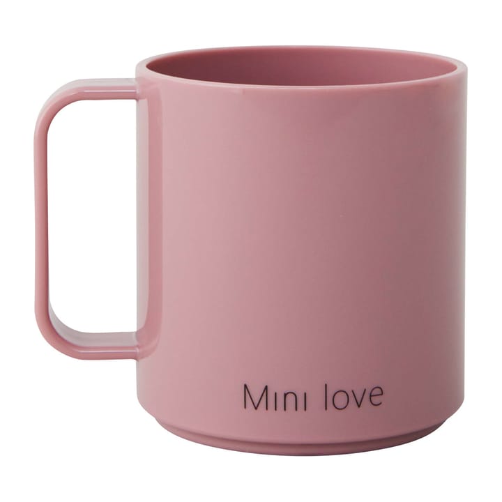 Design Letters Mini Love kahvallinen kuppi - Ash rose - Design Letters