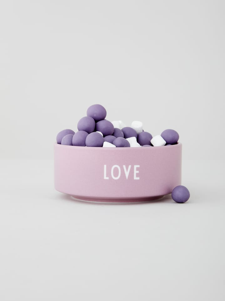 Design Letters snack-kulho Ø12 cm, Love-lavender Design Letters