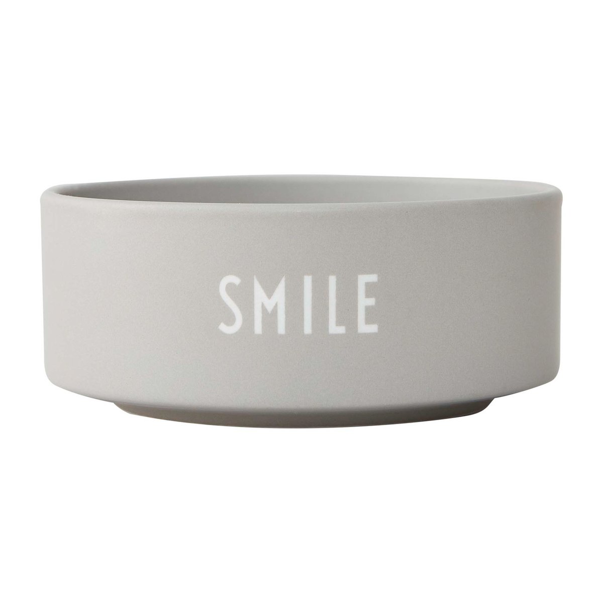 Design Letters Design Letters snack-kulho Ø12 cm Smoke-grey