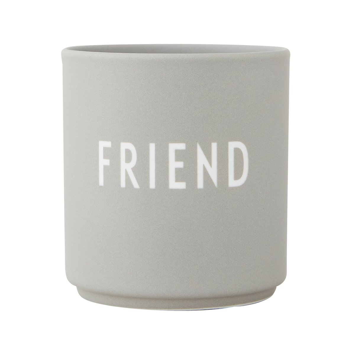 Design Letters Design Letters suosikkikuppi 25 cl Friend-cool grey