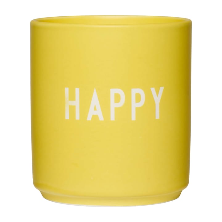 Design Letters suosikkikuppi 25 cl, Happy-yellow Design Letters