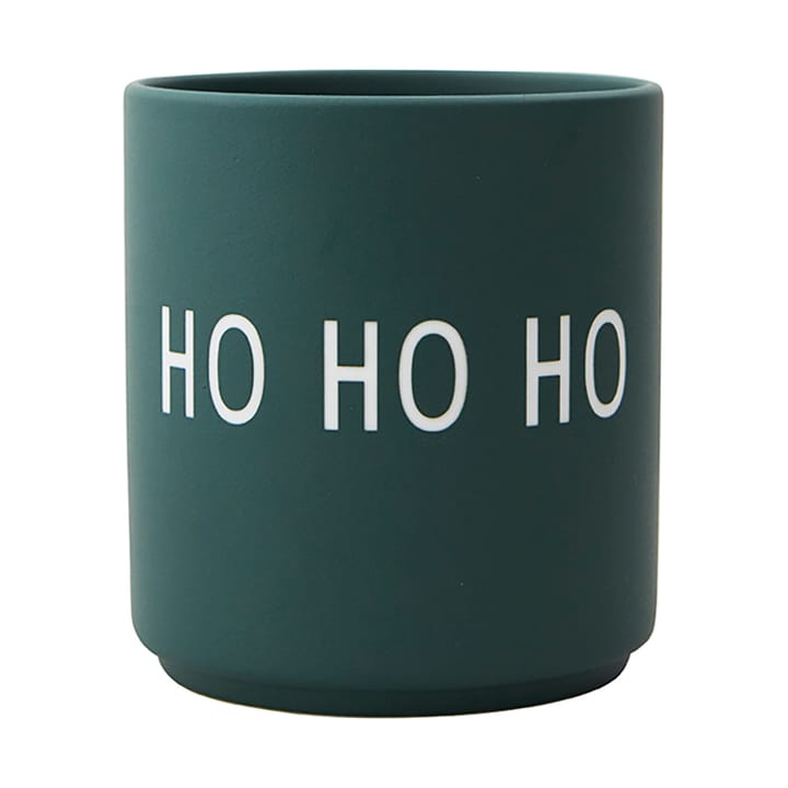 Design Letters suosikkikuppi 25 cl - Ho ho ho-dark green - Design Letters